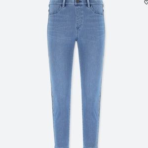 Uniqlo Denim High Waisted Cropped Jeggings